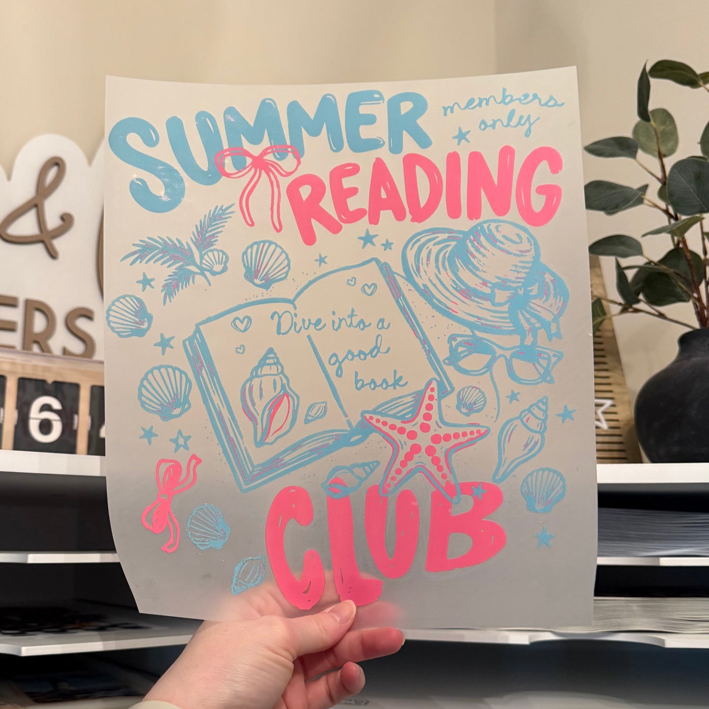 Summer Reading Club DTF HOT PEEL