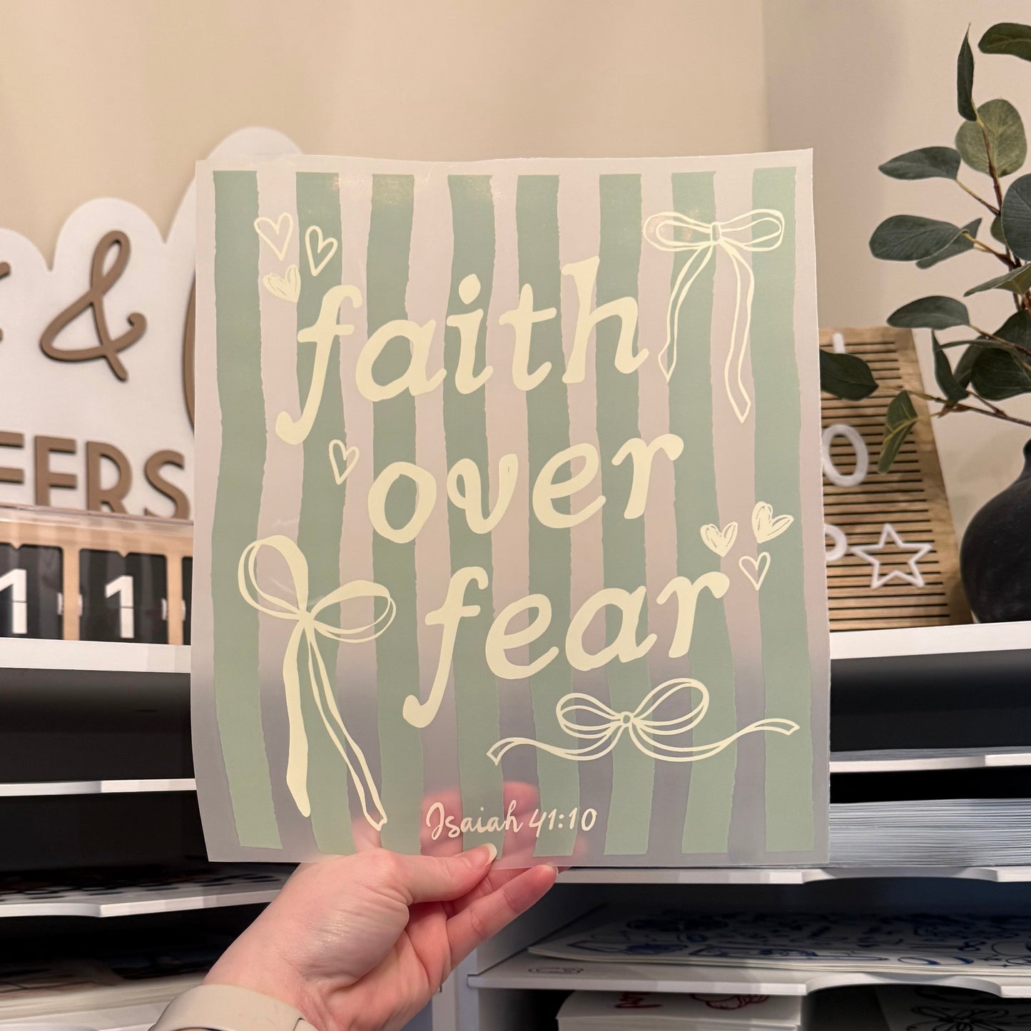 Faith Over Fear DTF HOT PEEL