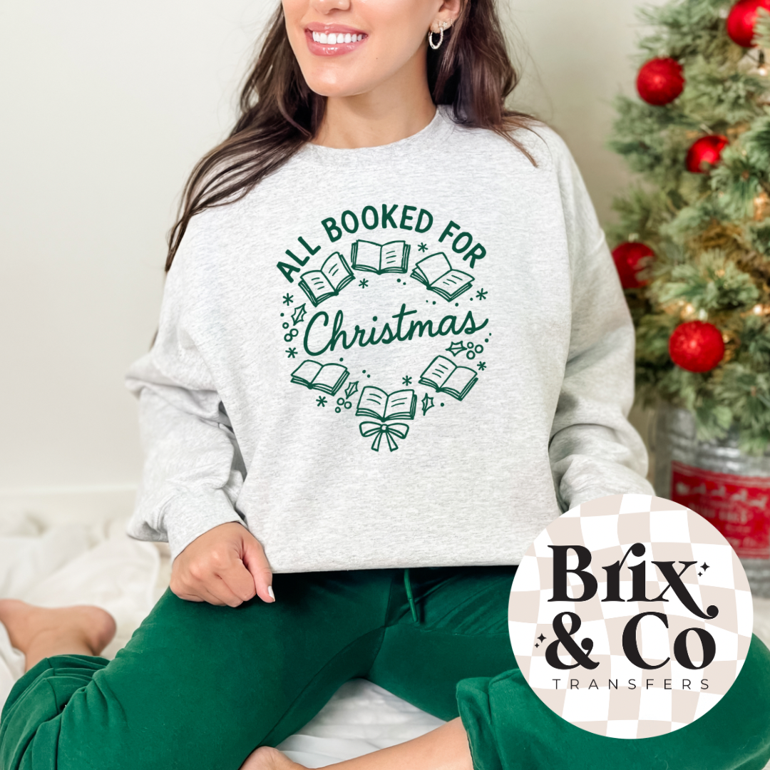All Booked For Christmas Single Color (Hunter Green)