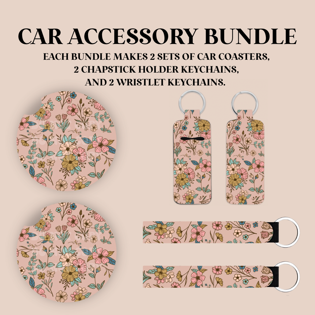 Boho Flowers Sublimation Transfer Bundle