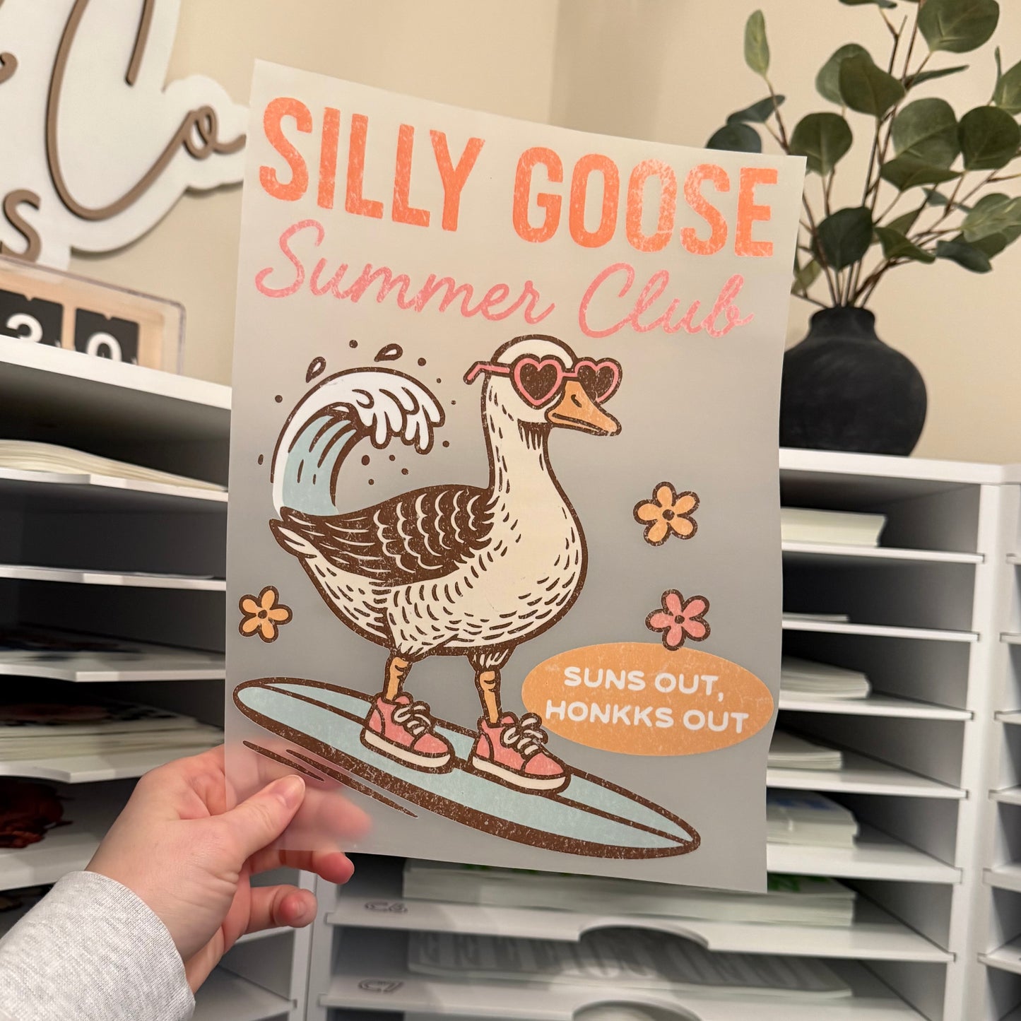 Silly Goose Summer Club DTF HOT PEEL