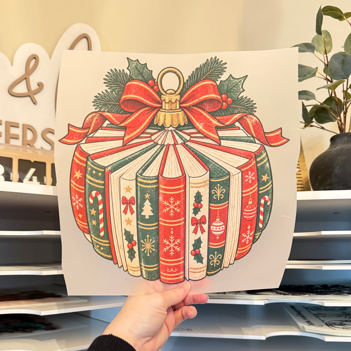 Book Ornament DTF HOT PEEL