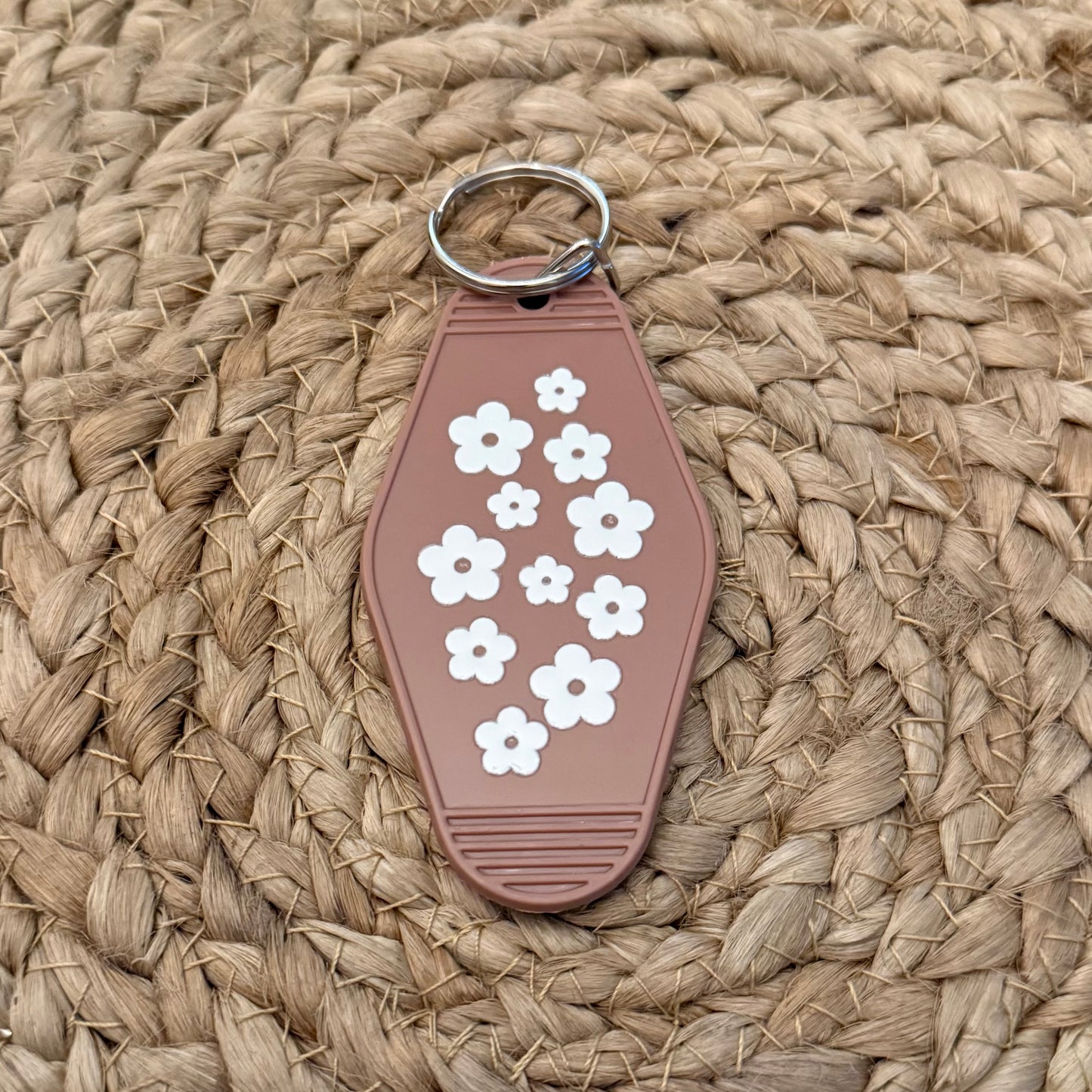 Flowers Mauve Motel Keychain
