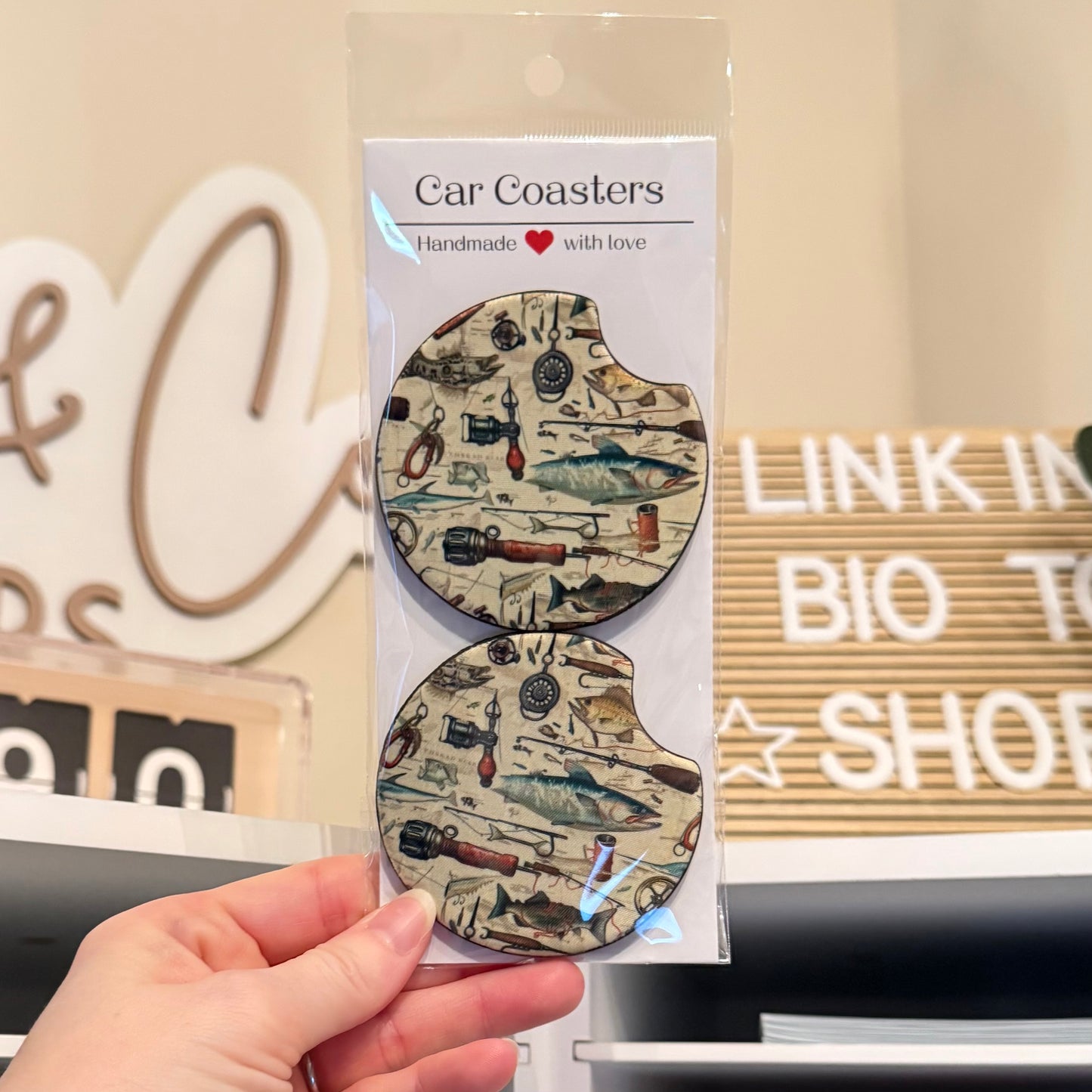 Fishing Car Coasters