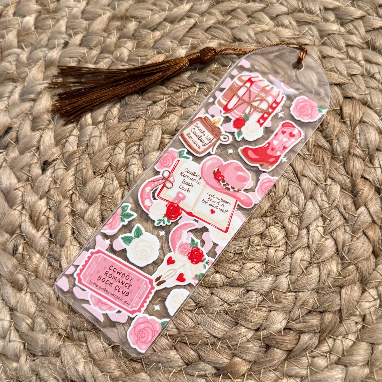 Cowboy Romance Acrylic Bookmark