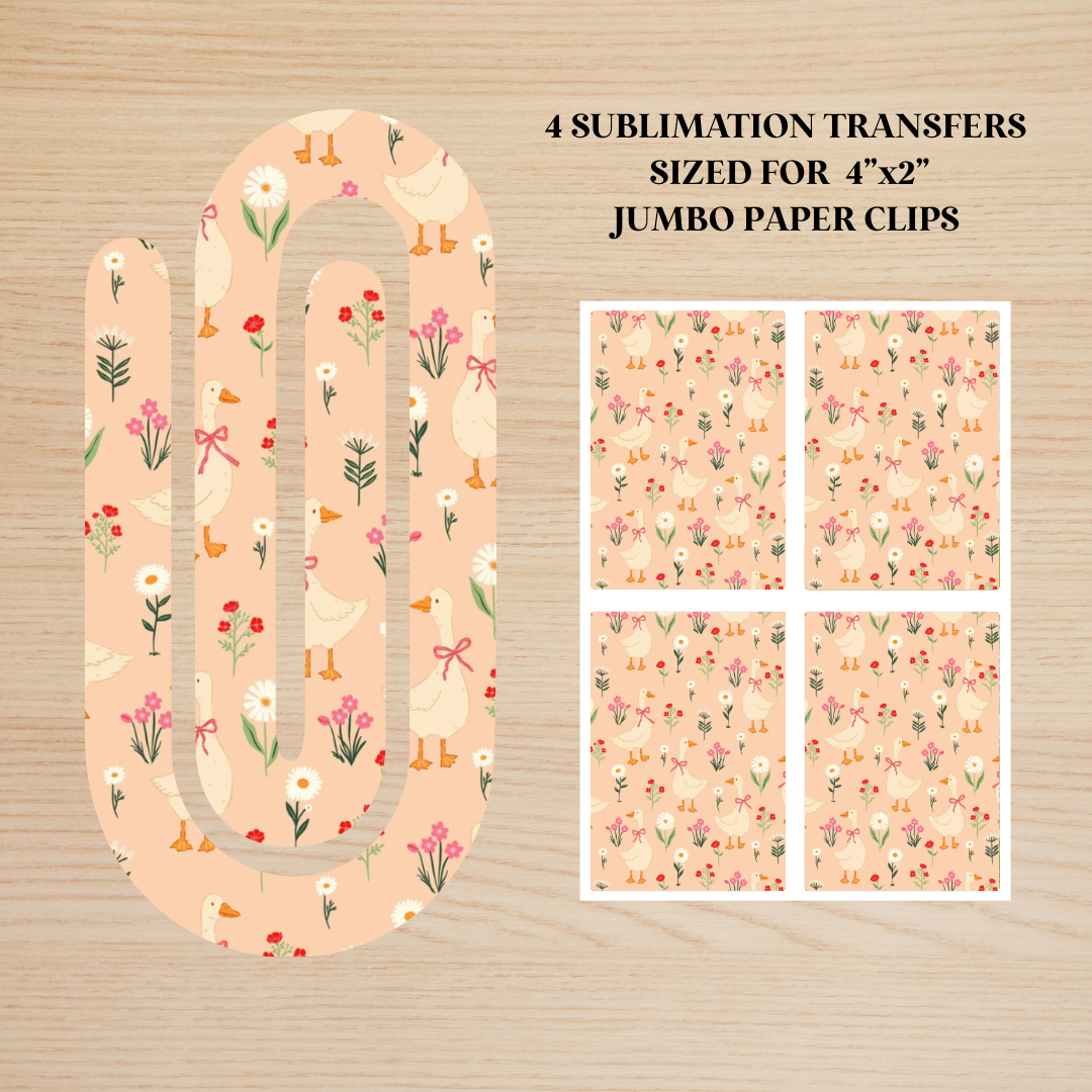 Coquette Goose Jumbo Paperclip Sublimation Transfer