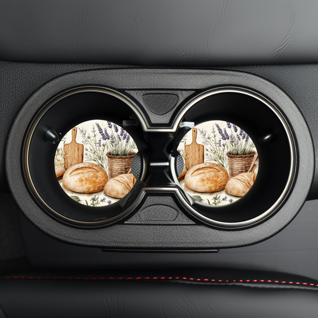Sourdough Car Coaster Sublimation Transfer (Set of 2)