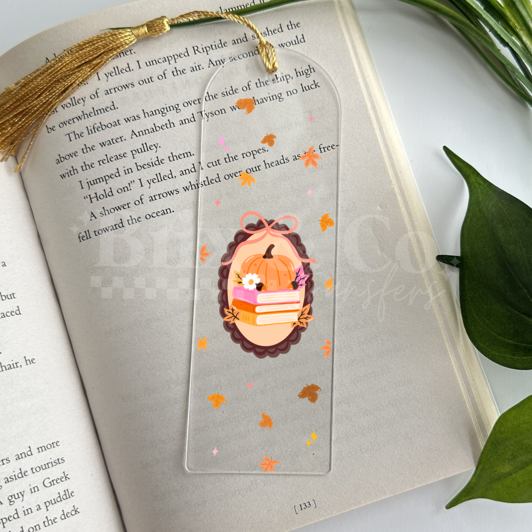 Coquette Pumpkin UVDTF Bookmark