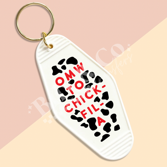 OMW To CFA Motel Keychain UVDTF Transfer