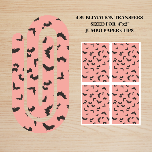 It’s Freakin’ Bats Jumbo Paperclip Sublimation Transfer
