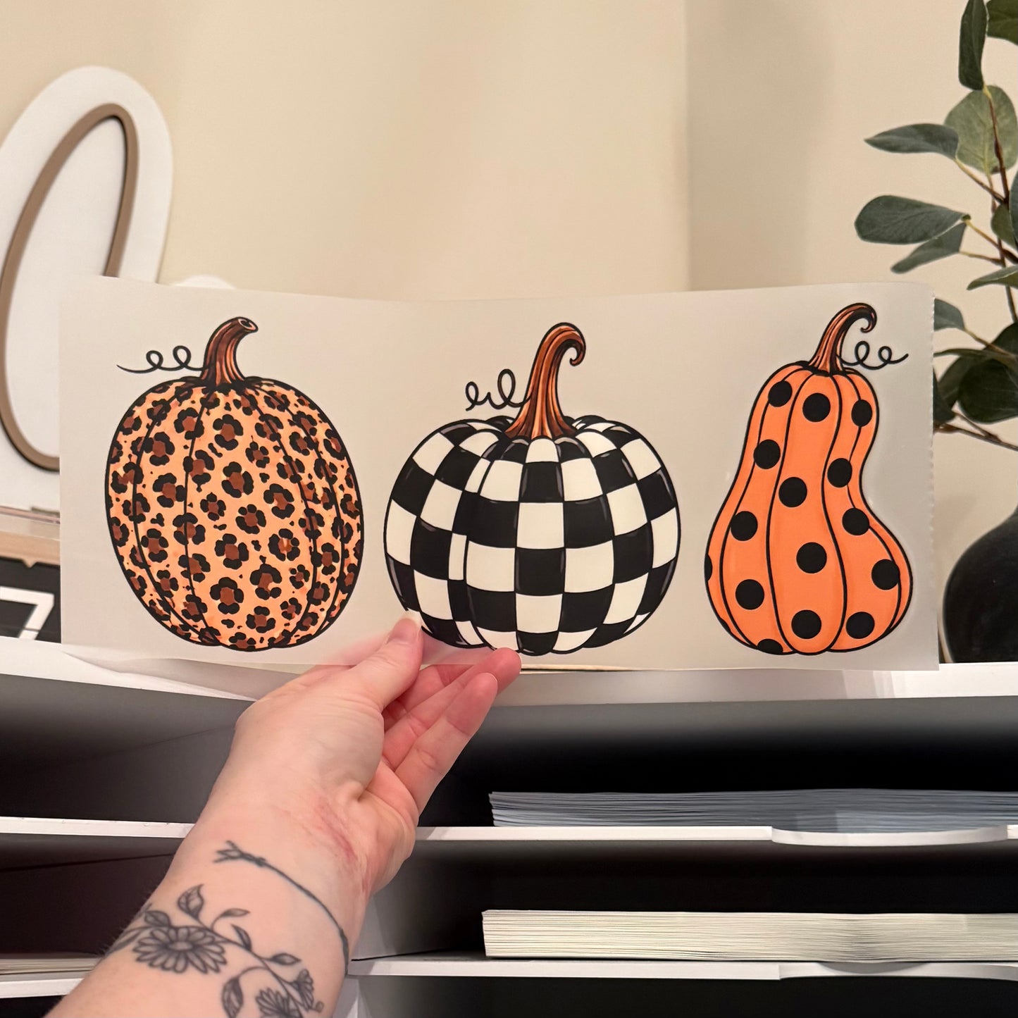 Retro Pumpkins DTF HOT PEEL