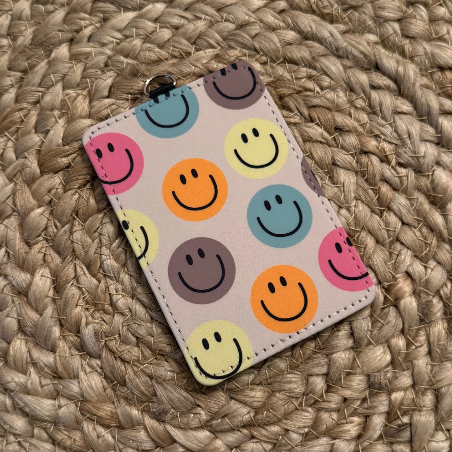 Happy Faces ID Badge Holder