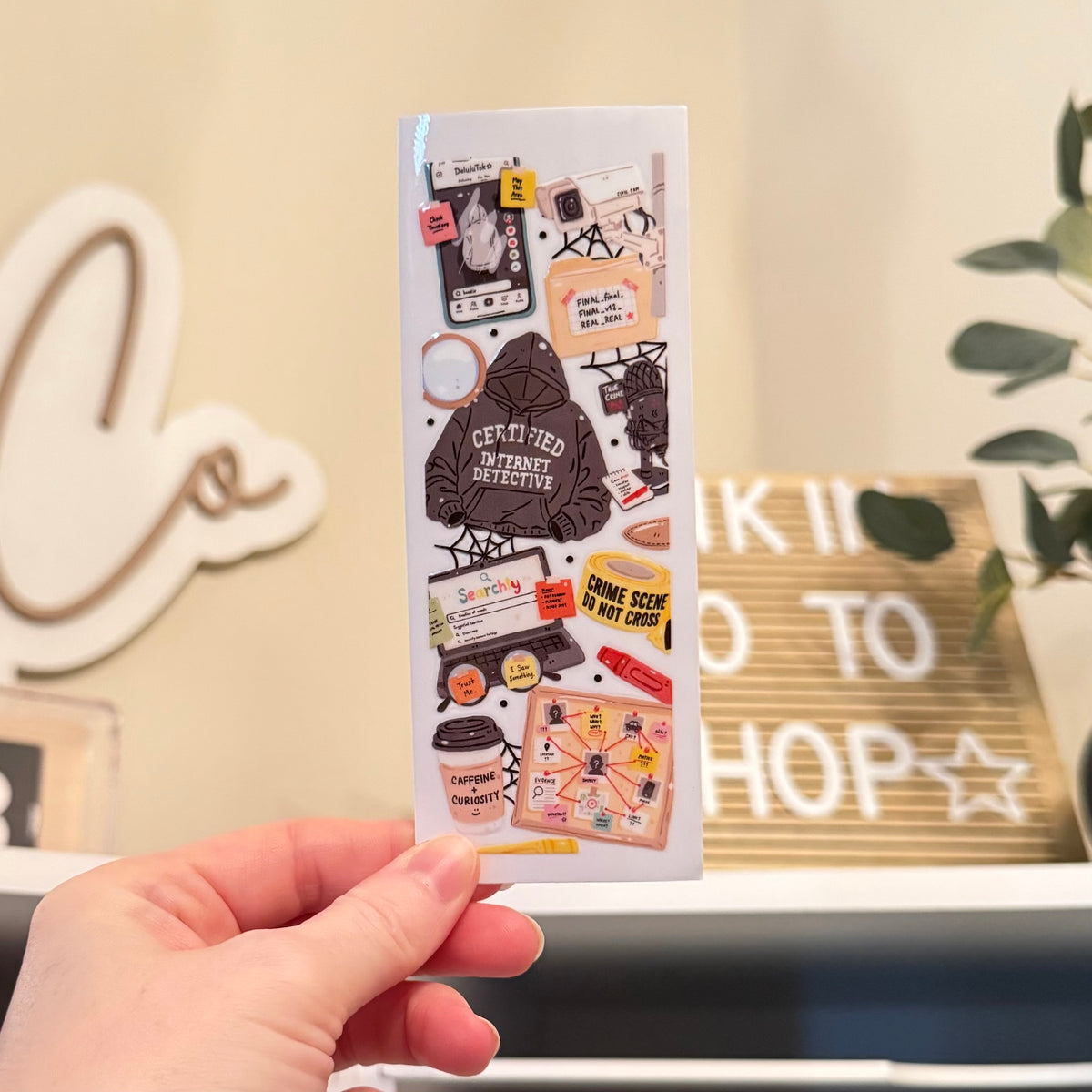 True Crime Junkie UVDTF Bookmark