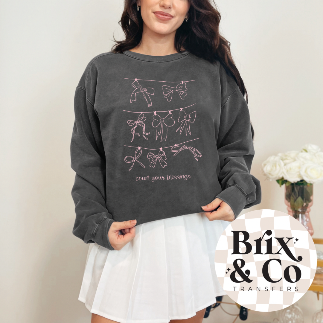 Count Your Blessings Single Color (Baby Pink)