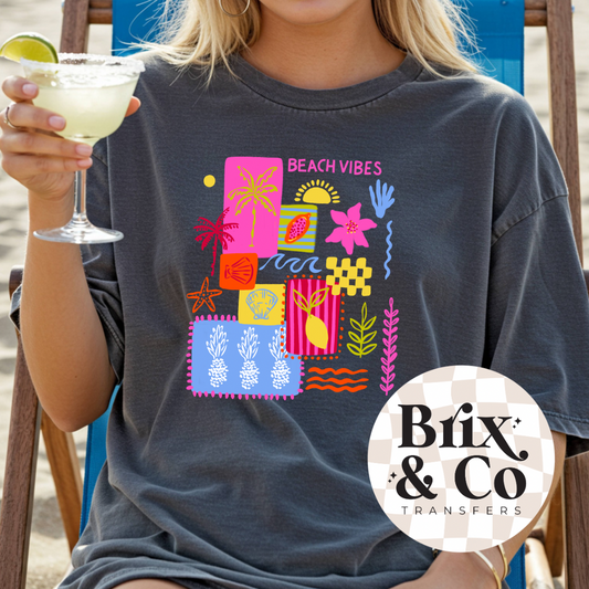 Beach Vibes DTF HOT PEEL