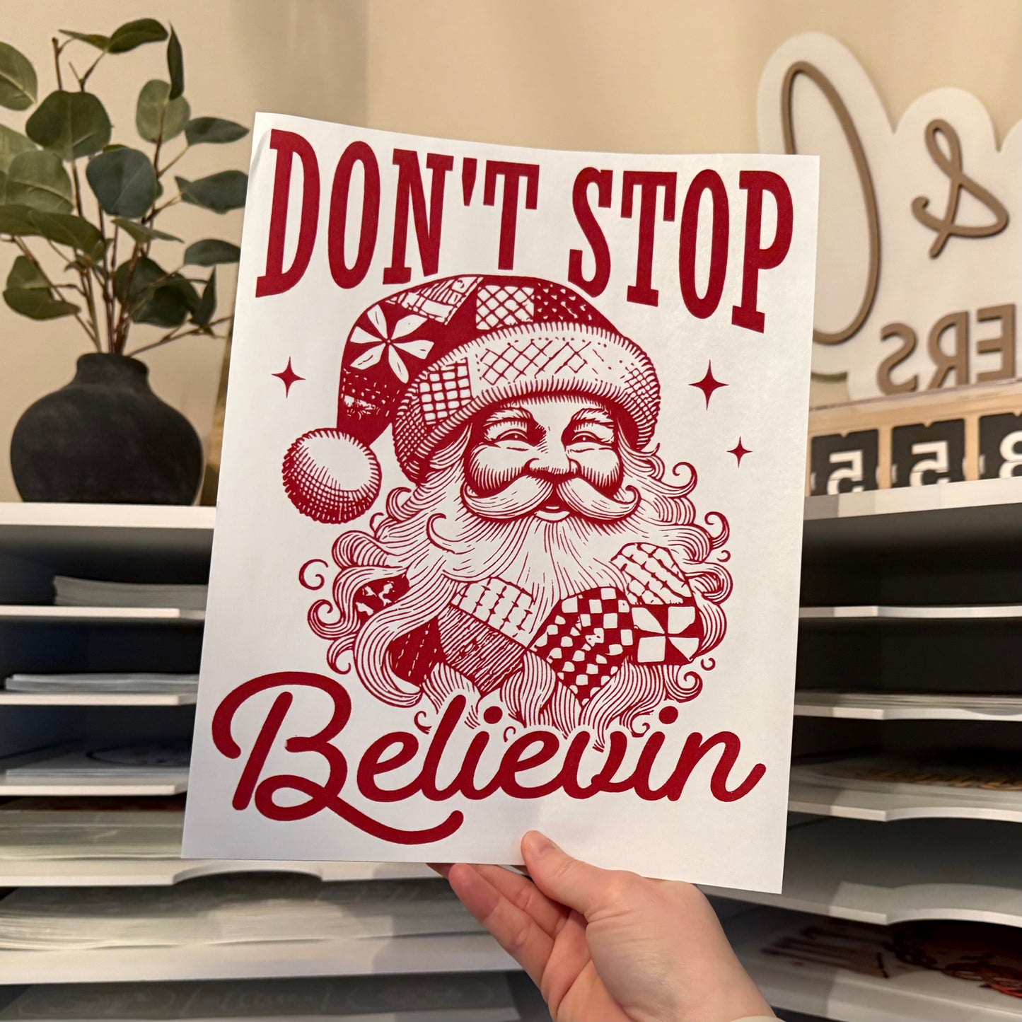 Don’t Stop Believing Single Color (Red)