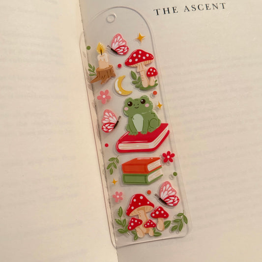 Bookish Cottagecore Acrylic Bookmark No Tassel Included