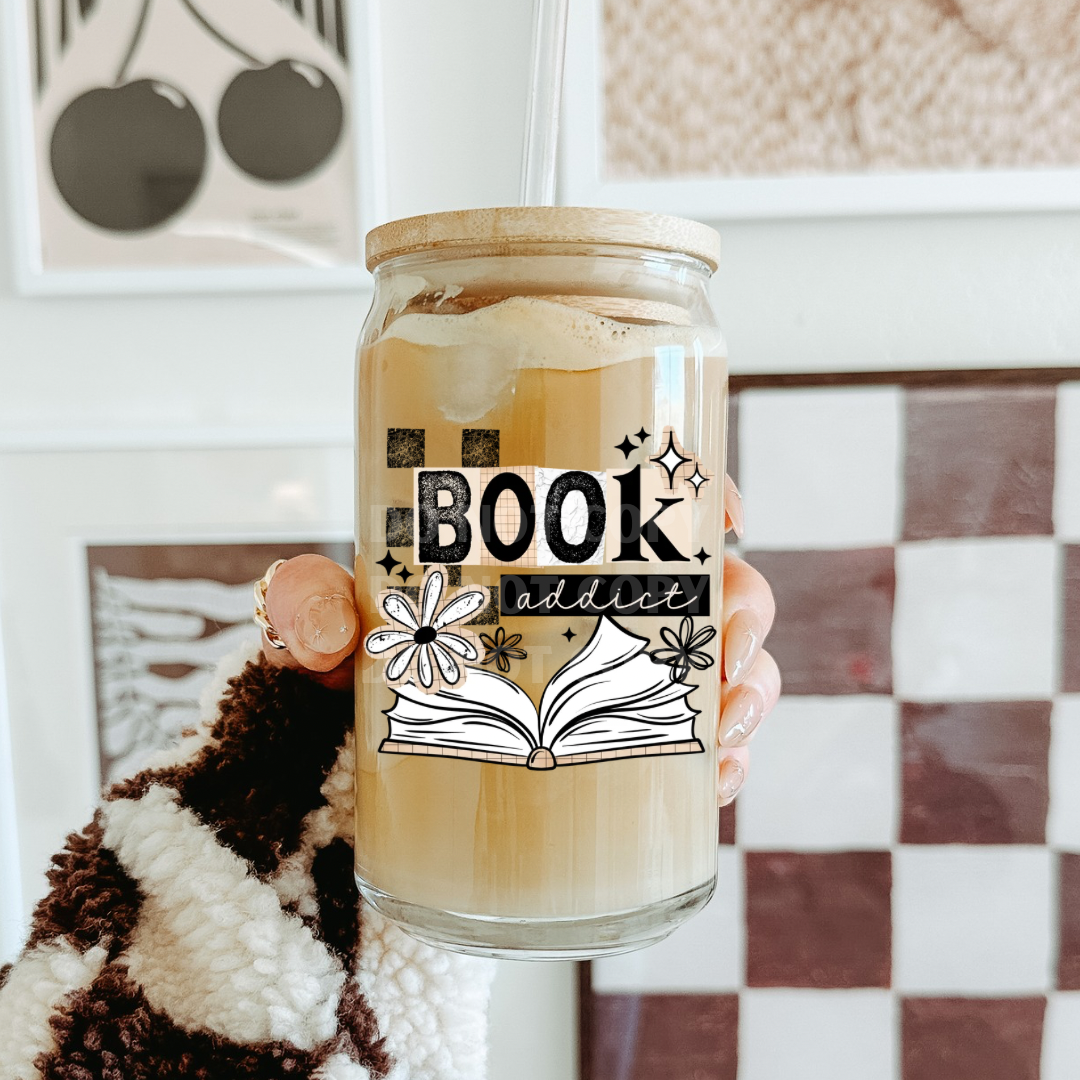 Book Addict UVDTF 4” Decal