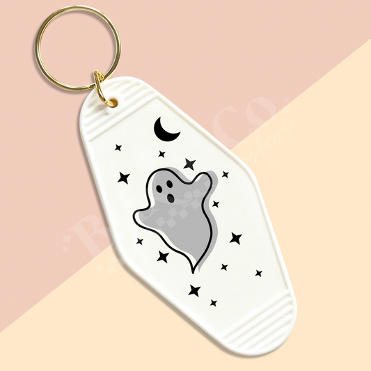 Ghost Motel Keychain UVDTF Transfer