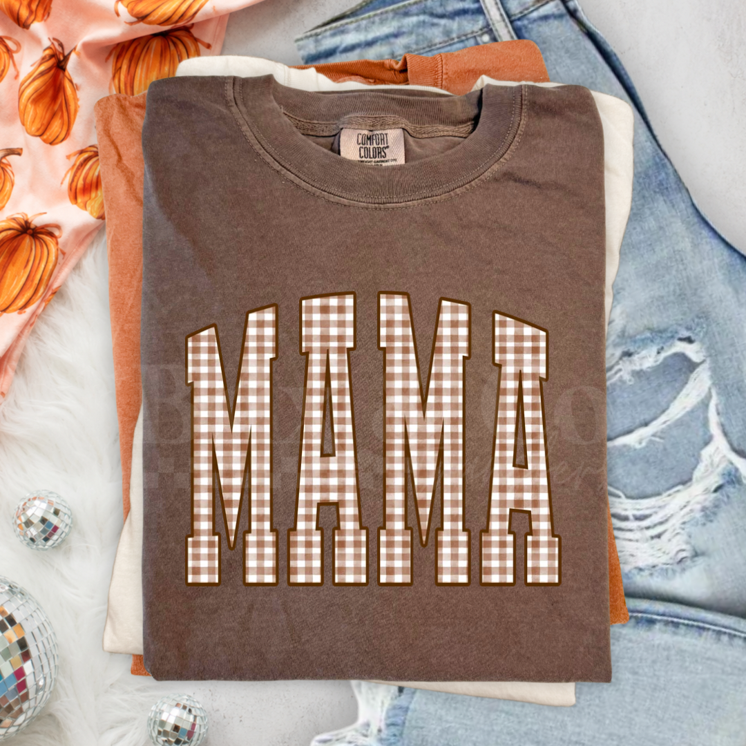 Gingham Mama DTF HOT PEEL