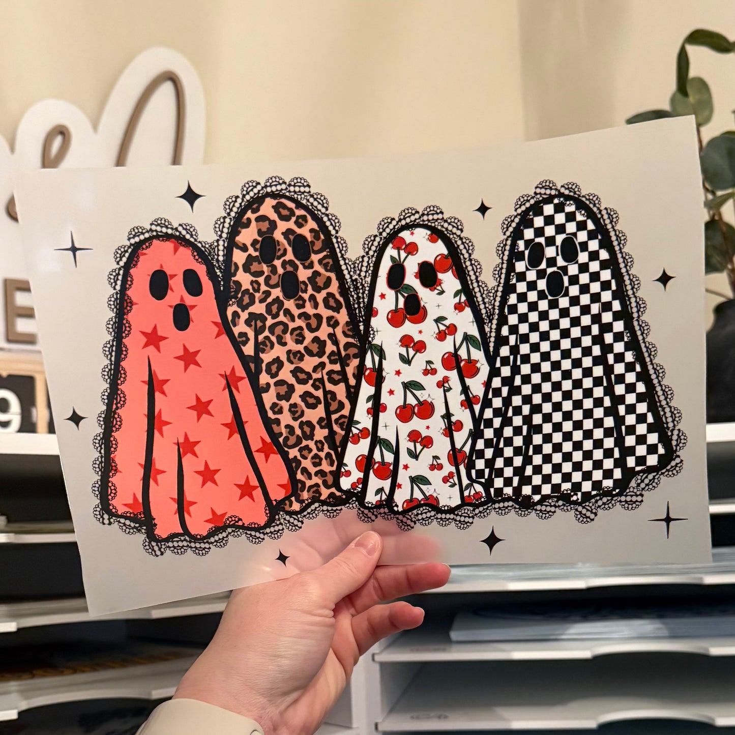 Retro Ghosts DTF HOT PEEL