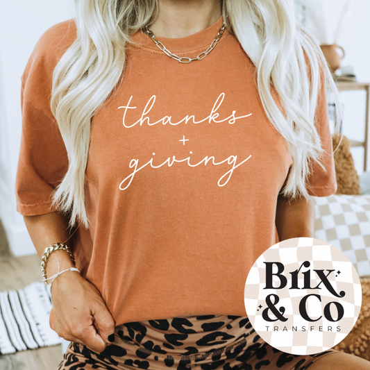 Thanks + Giving Single Color