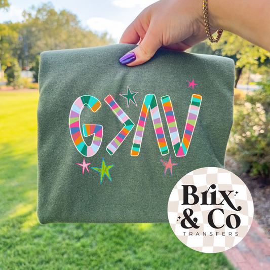 God Is Greater Than The Highs And Lows DTF HOT PEEL