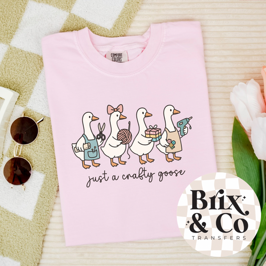 Just A Crafty Goose DTF HOT PEEL