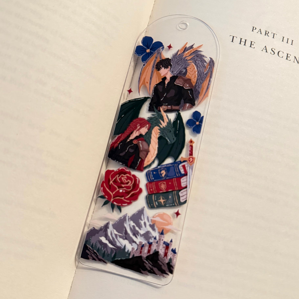 Dragon Riders Acrylic Bookmark No Tassel Included