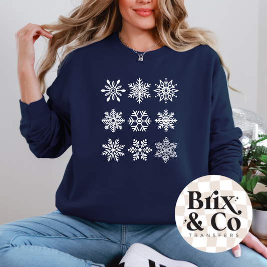 Snowflake Grid Single Color