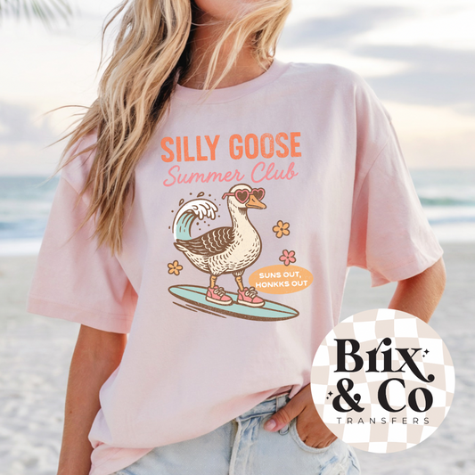 Silly Goose Summer Club DTF HOT PEEL