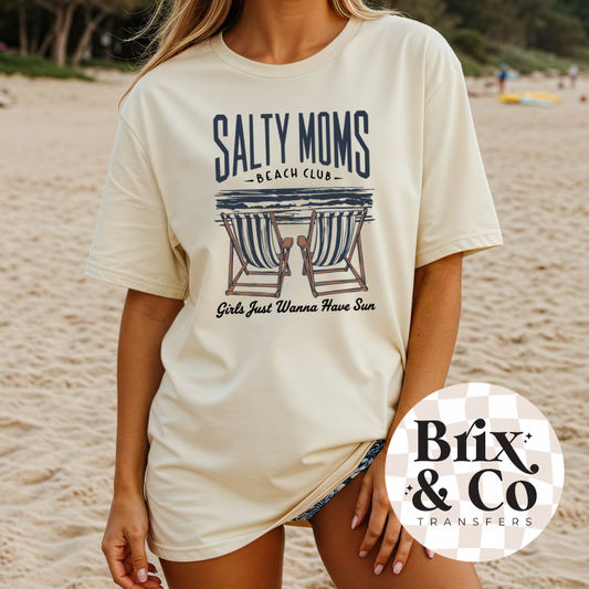Salty Moms Beach Club DTF HOT PEEL