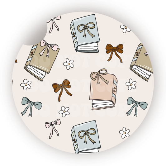 Coquette Books Car Coaster Sublimation Transfer (Set of 2)