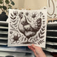 Floral Chicken Single Color (Brown)