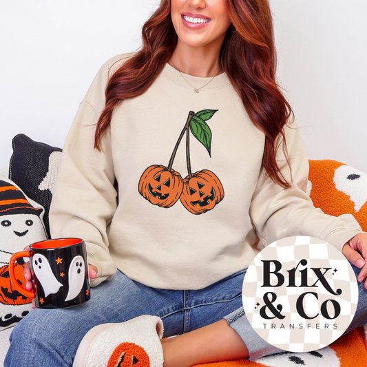Pumpkin Cherries DTF HOT PEEL