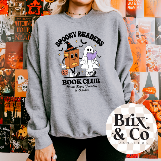Spooky Readers Book Club DTF HOT PEEL