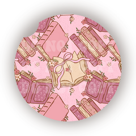 Coquette Books Car Coaster Sublimation Transfer (Set of 2)
