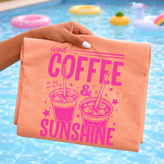Iced Coffee And Sunshine Single Color (Hot Pink)