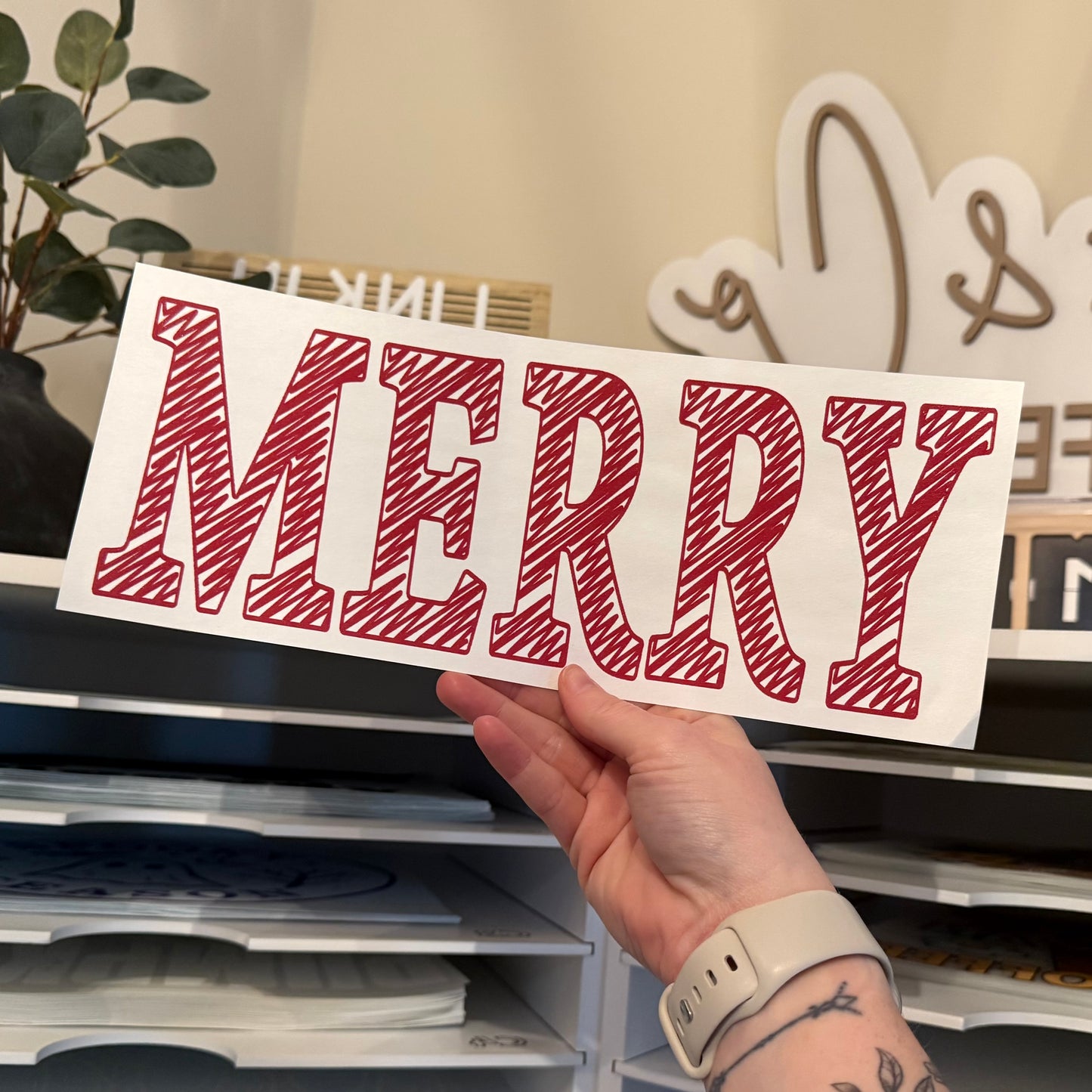 Merry Single Color (Red)