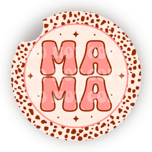 Pink Mama Car Coaster Sublimation Transfer (Set of 2)