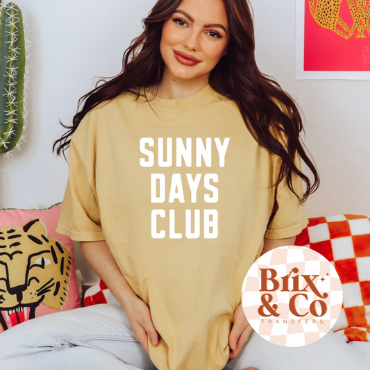 Sunny Days Club Single Color