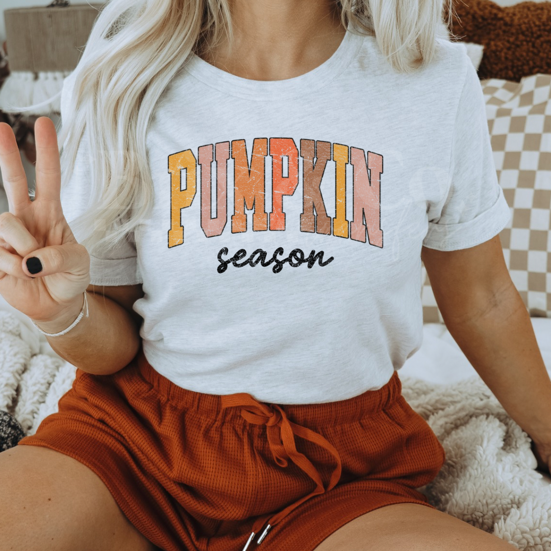 Distressed Pumpkin Season DTF HOT PEEL