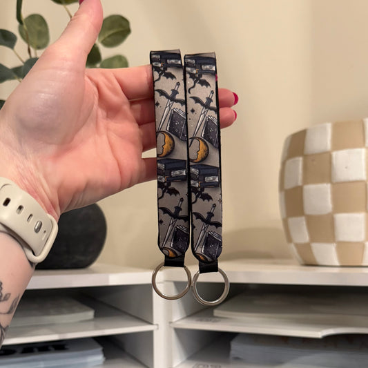 Fantasy Reader Wristlet Keychain