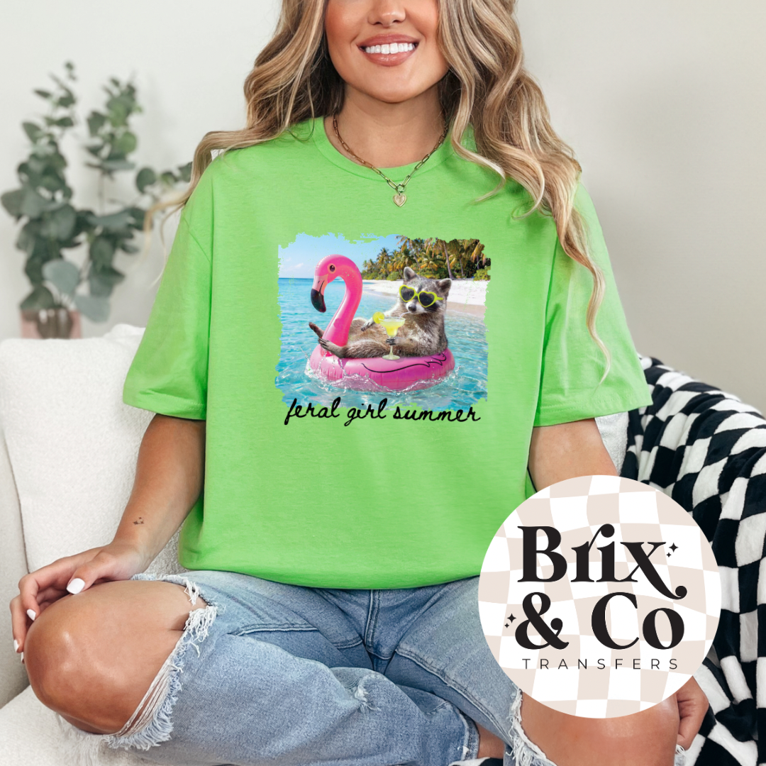 Feral Girl Summer DTF HOT PEEL