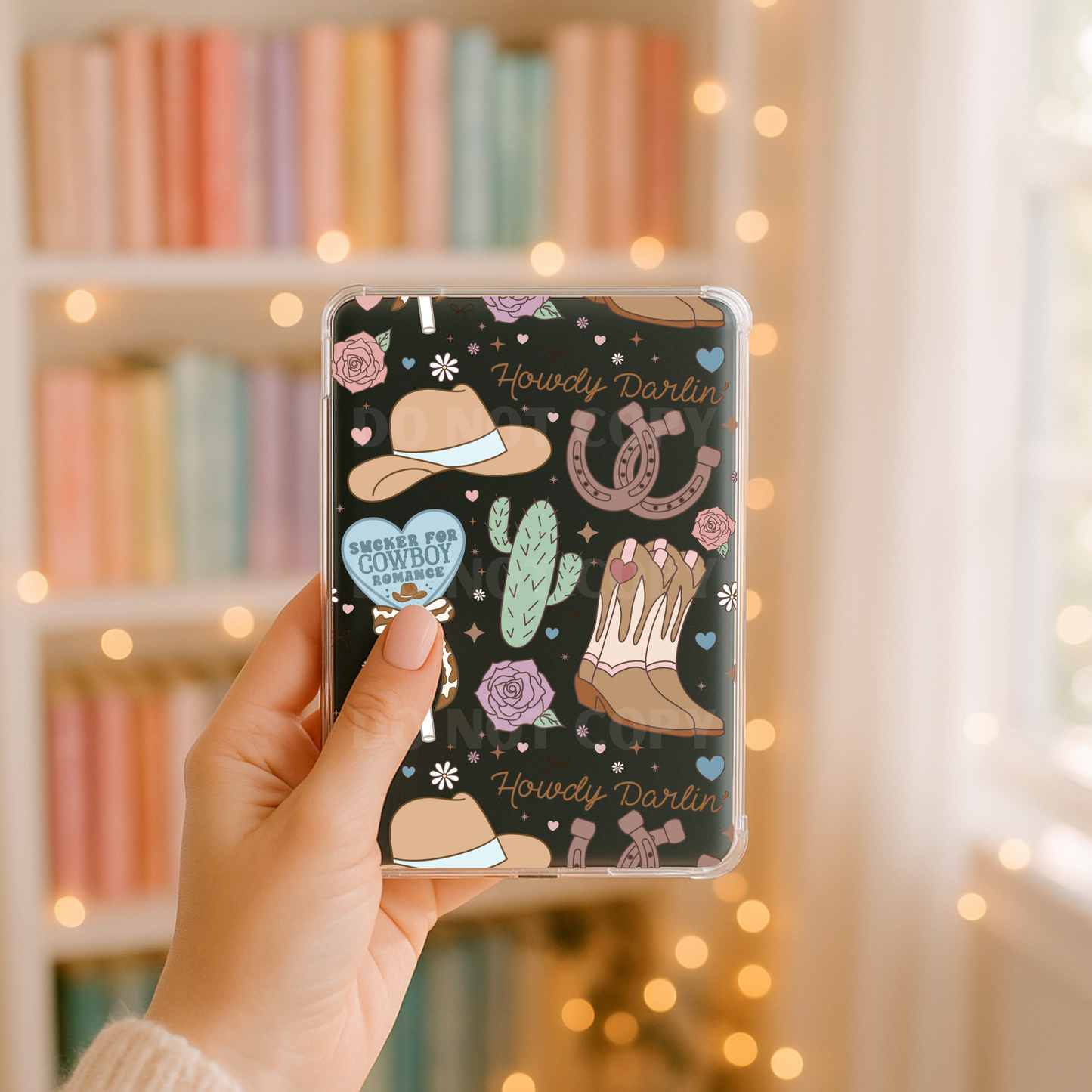Cowboy Romance UVDTF Kindle Case 6.8”