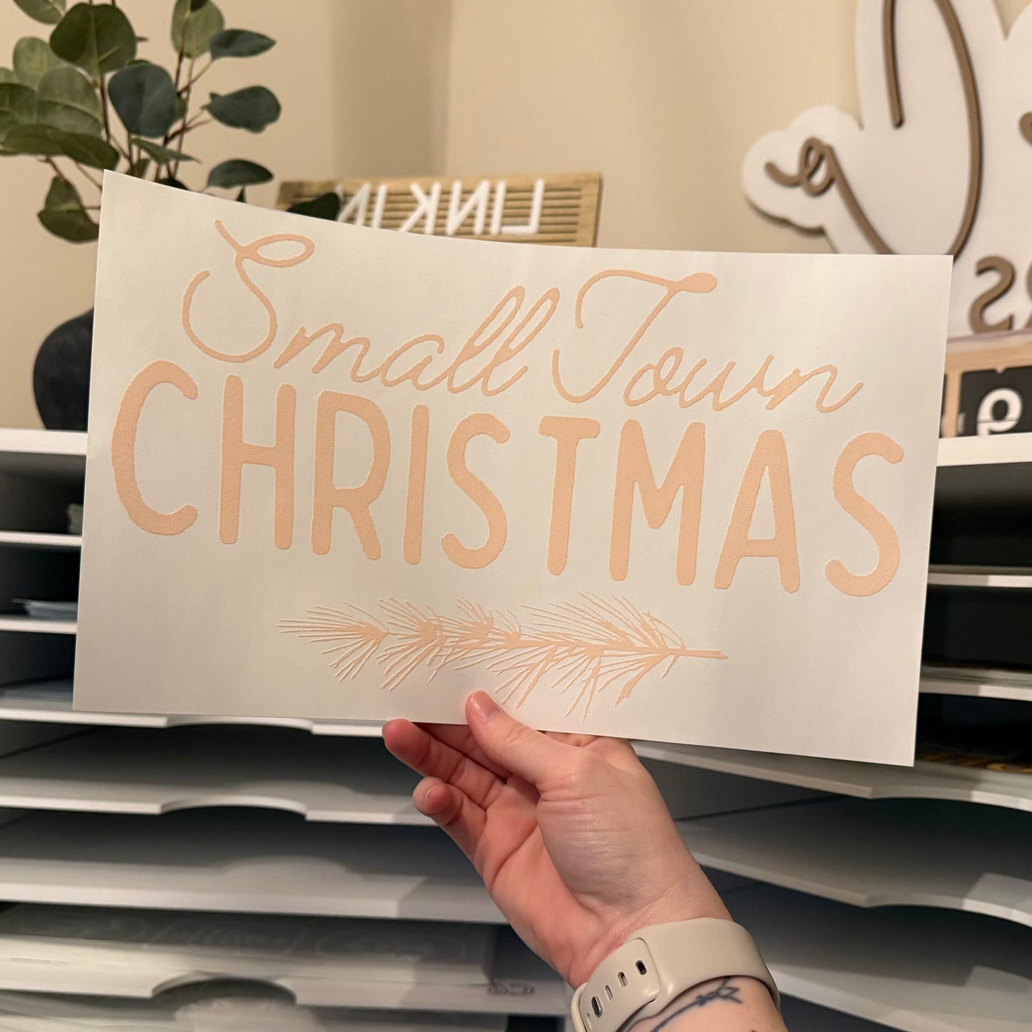 Small Town Christmas Single Color (Beige)