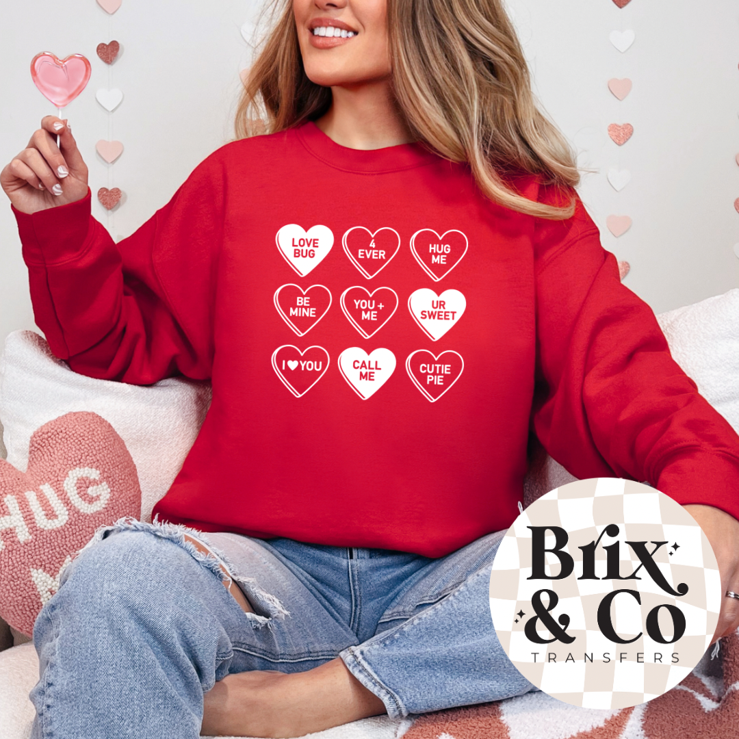 Candy Hearts Single Color