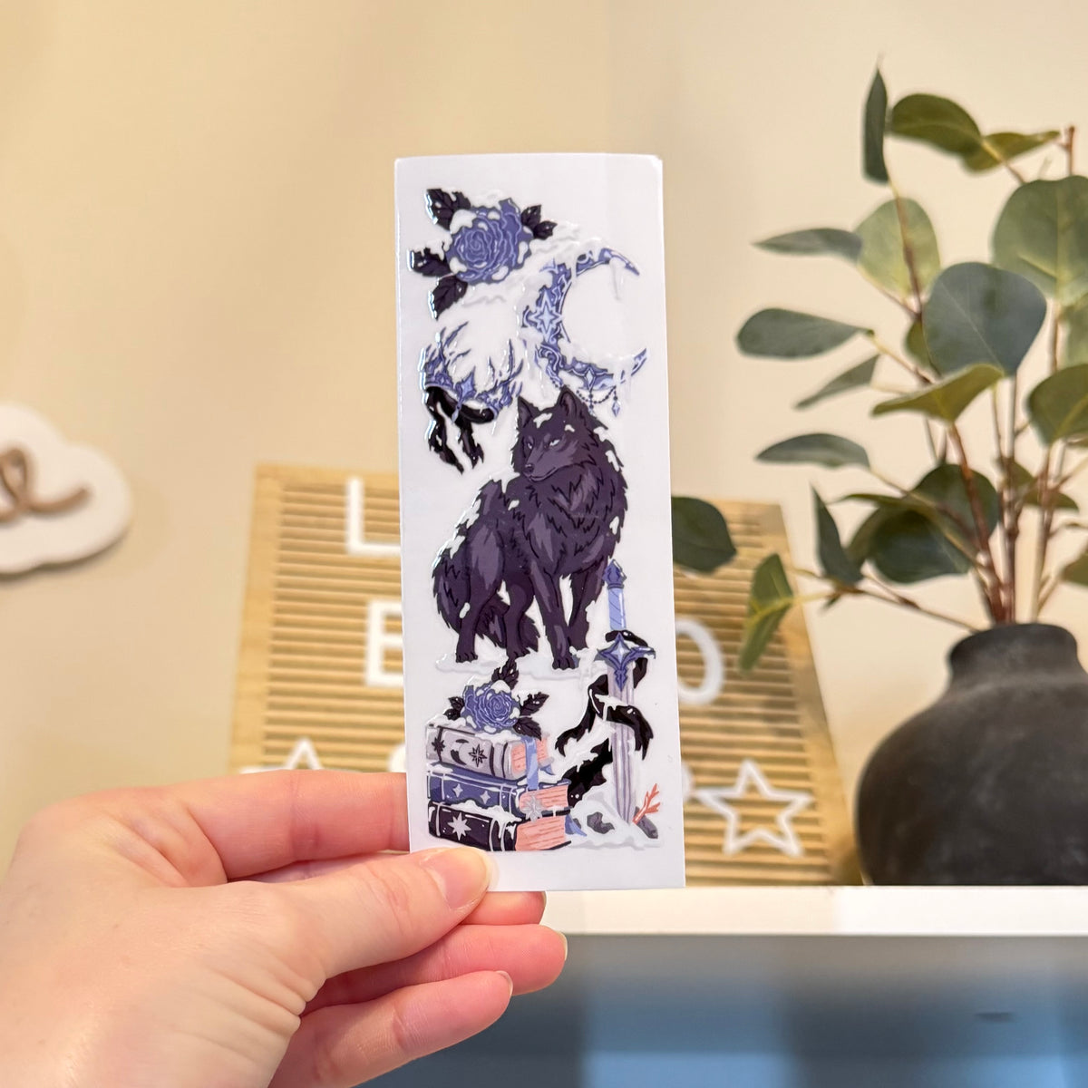 Winter Romantasy UVDTF Bookmark