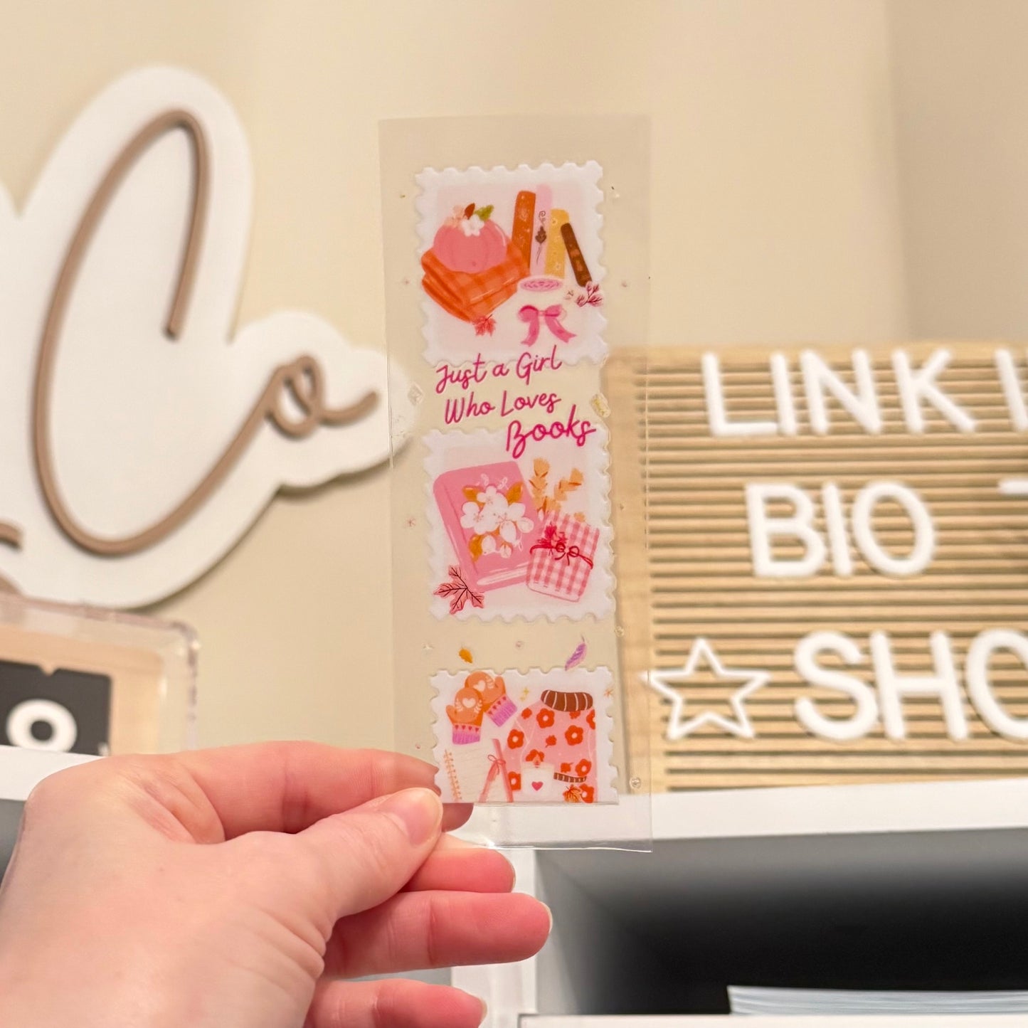 Just A Girl Who Loves Books UVDTF Bookmark