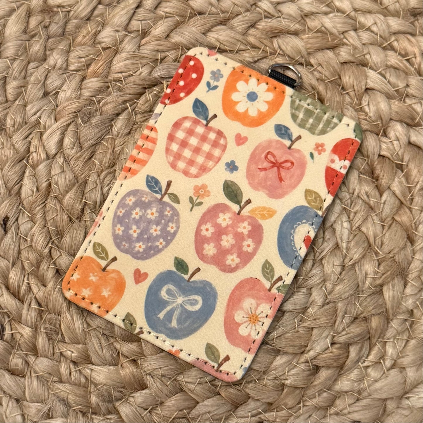 Apple Doodles ID Badge Holder